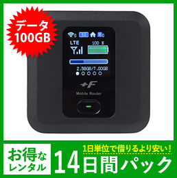 【100GB】【14日レンタルパック】FS030