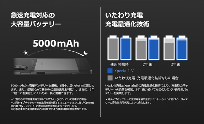 【法人限定】 Xperia1 V説明画像